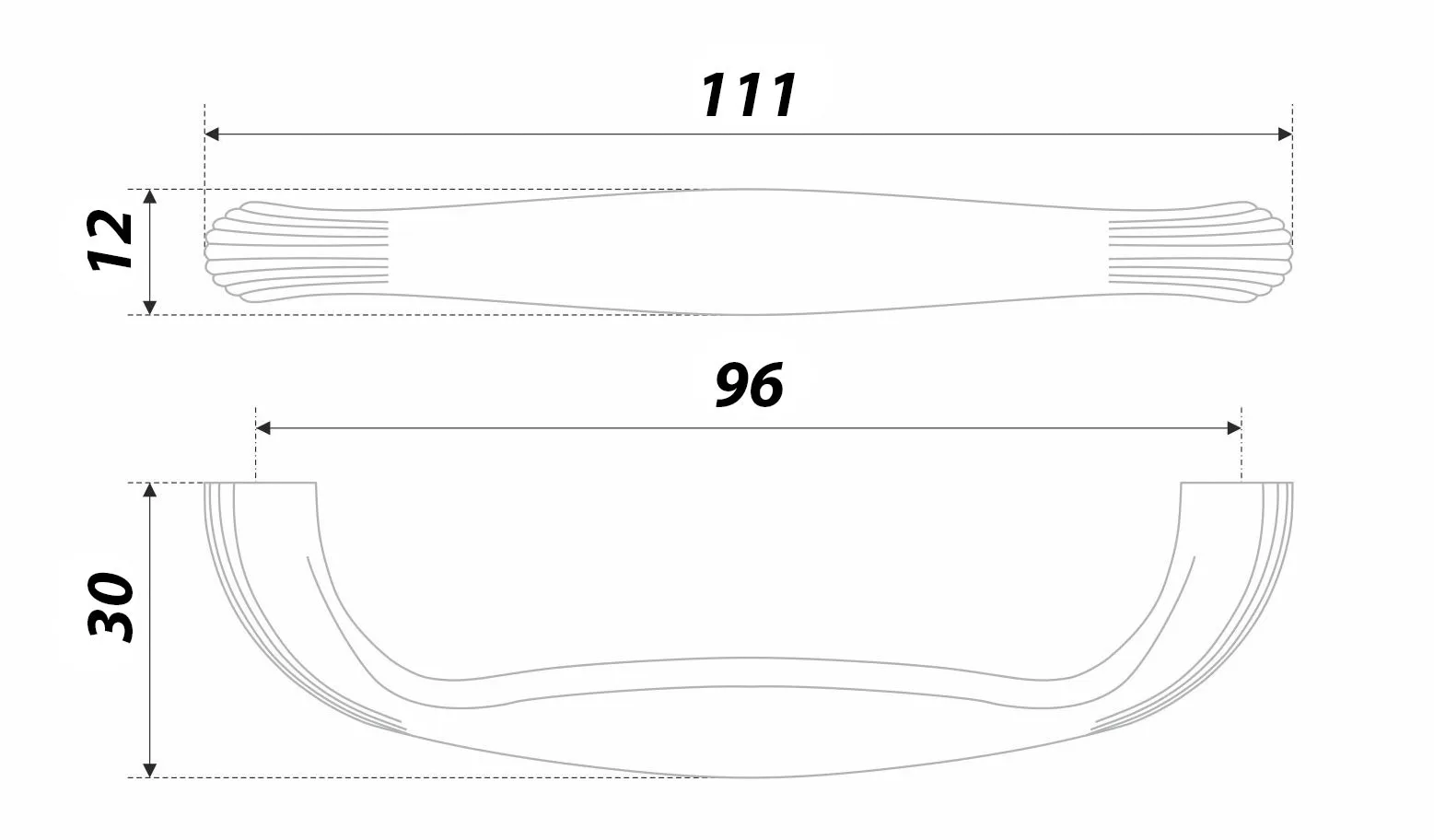 Мебельная ручка MAGICA RS198BAC.4/96