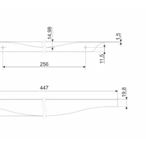 Мебельная ручка ERA RT108SST.1/256/450