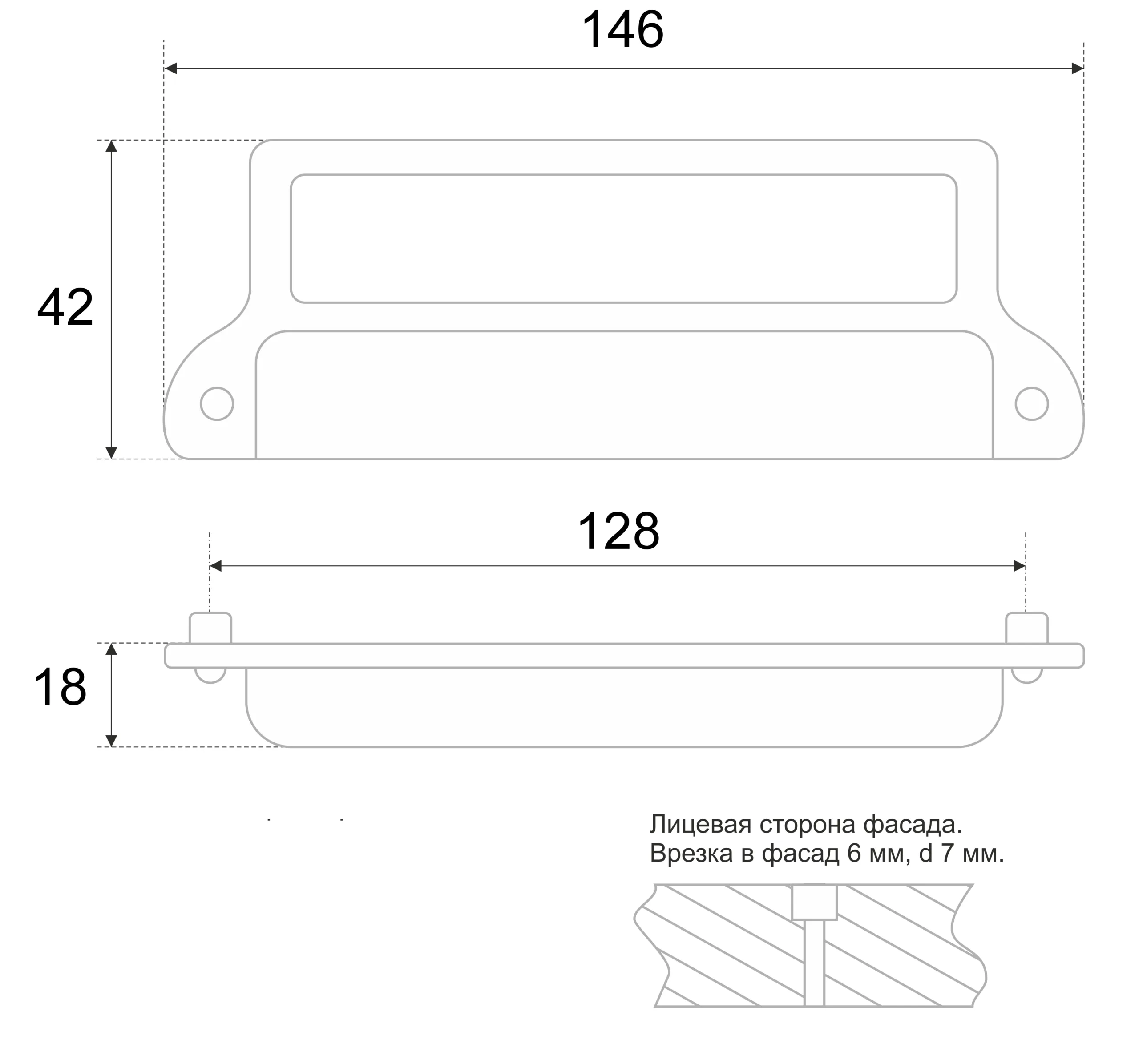 Мебельная ручка CAVALLERO RS179BAP.1/128