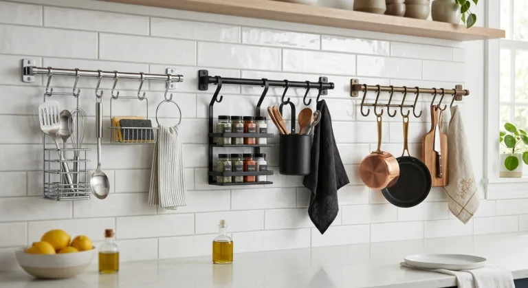 Хром, черный или бронза: какой рейлинг для кухни выбрать под интерьер