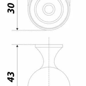 Мебельная ручка MOBY RC446ABL.4