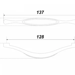 Мебельная ручка MOMO RS125AB.3/128