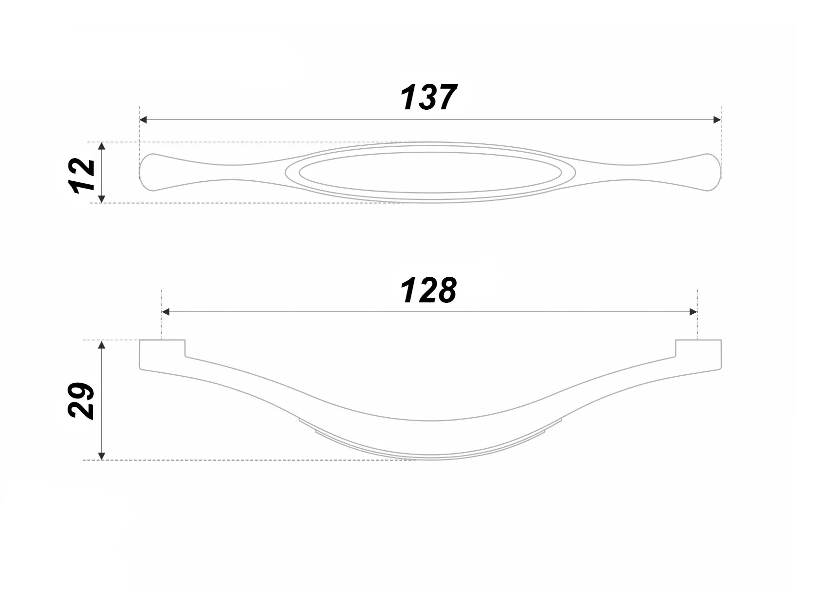 Мебельная ручка MOMO RS125AB.3/128