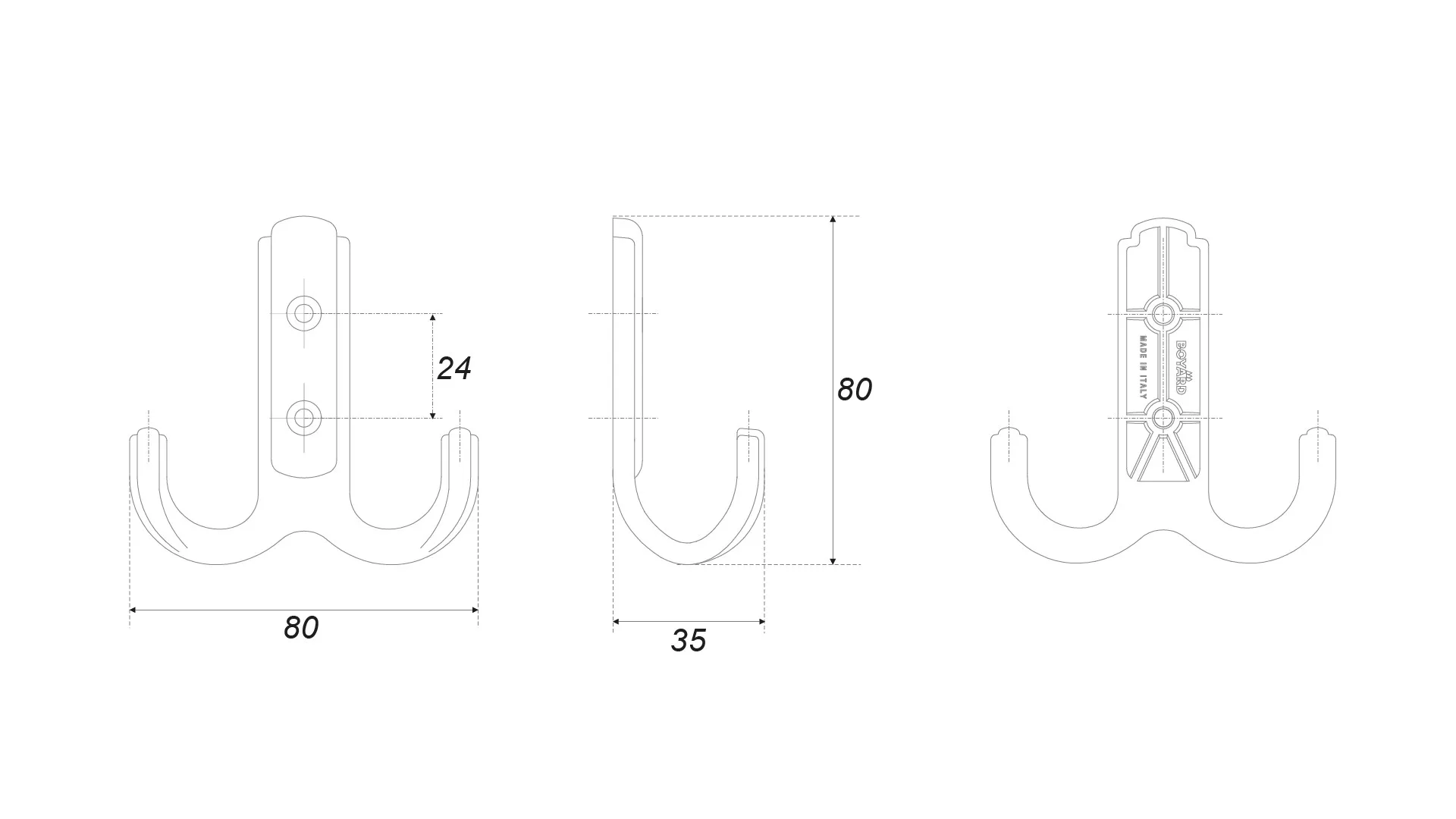 Мебельный крючок DOMANI K252MAB.6