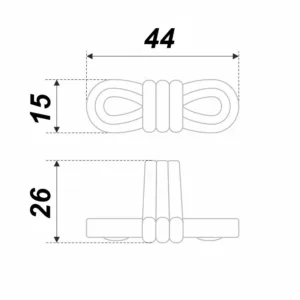 Мебельная ручка OLIVIA RC454BAZ.4