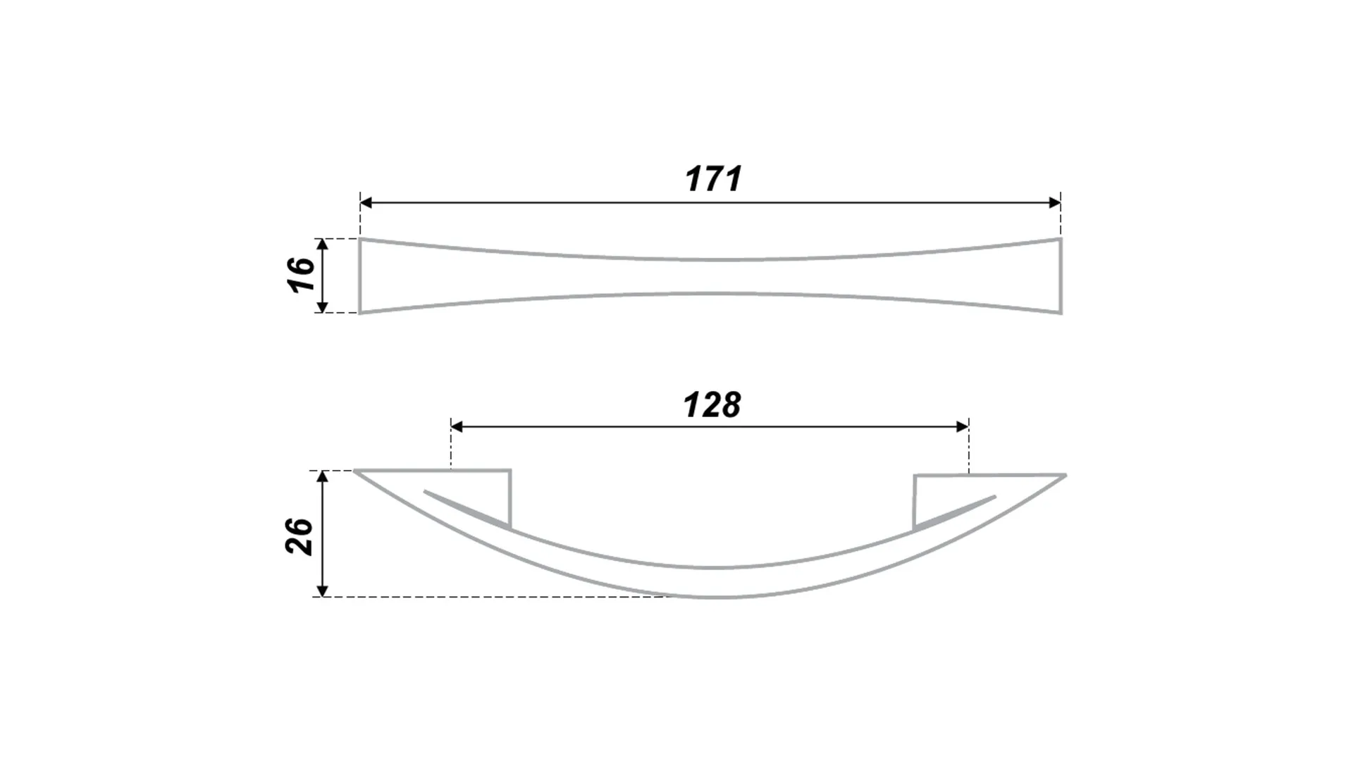 Мебельная ручка RS805CP.4/128