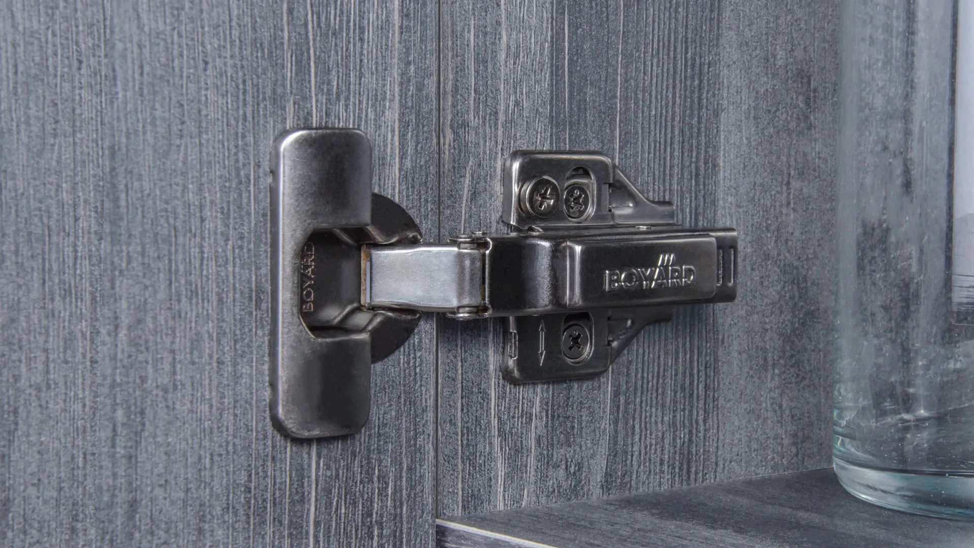 Мебельная петля без пружины и ответной планки PROFI PUSH H961A02/BN