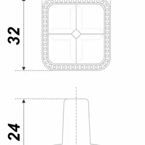 Мебельная ручка BELLE RC112MAB.4/Bg