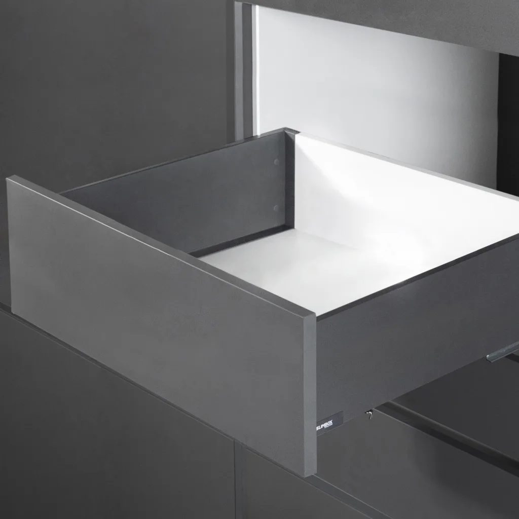 Система ящиков Slimbox Evolution L-450 H=167 графит PUSH TO OPEN ДСП16мм