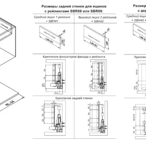 Традиционные боковые стенки СТАРТ стандартной высоты SBDW08/GR/300