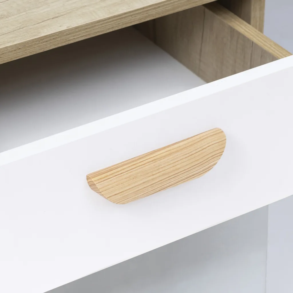 Ручка меб. скоба деревянная LIANA 128 ясень, AKS