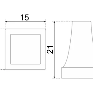 Мебельная ручка CRYSTAL RC425CP/CrT.4