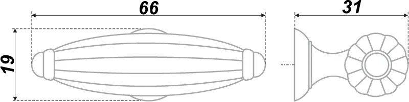 Мебельная ручка DEMURE RC021BAZ.5