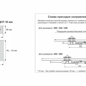СТАРТ PUSH с прямыми боковинами стандартной высоты SB28GR.1/400