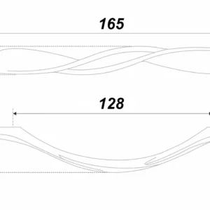Мебельная ручка LEGATO RS451AB.3/128