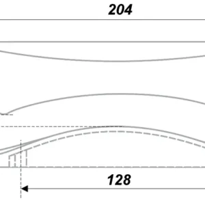 Мебельная ручка RS175CP.1/128