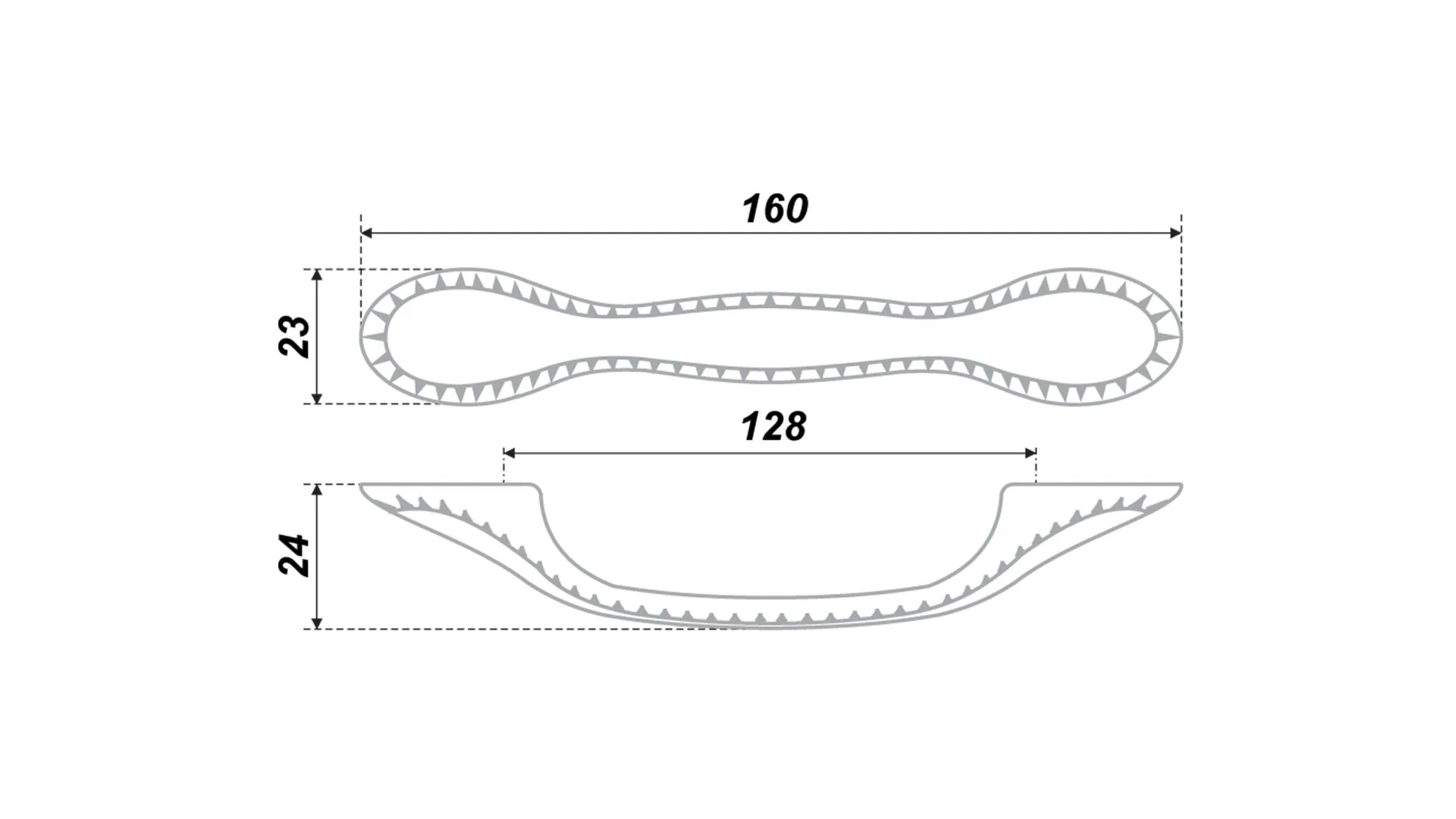 Мебельная ручка RS409BAZ.4/128