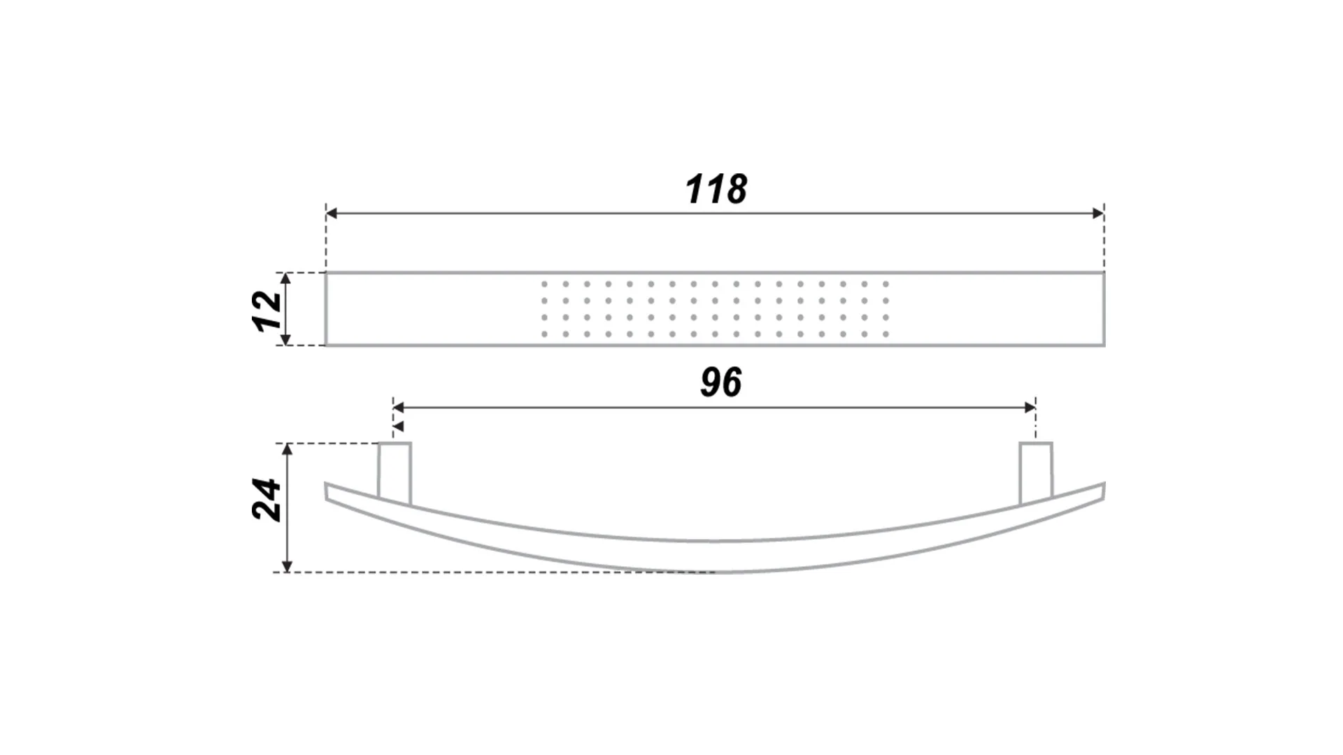Мебельная ручка RS002SN.4/96