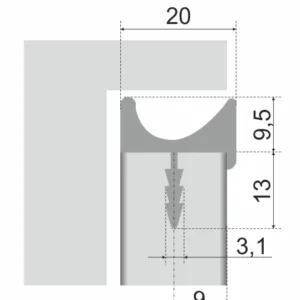 Мебельная ручка U-LINE RP004SC.1/000/3000