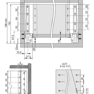 Прямые боковые стенки СТАРТ высокие SBDW13/GR/300