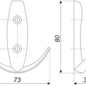 Мебельный крючок K204.03CP.11