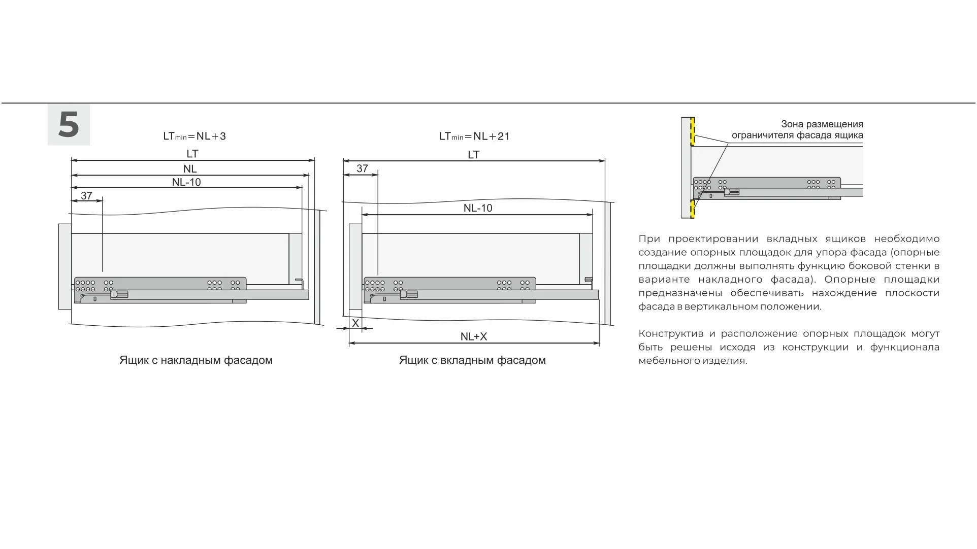 Направляющие скрытого монтажа В-Slide DB8981Zn/300