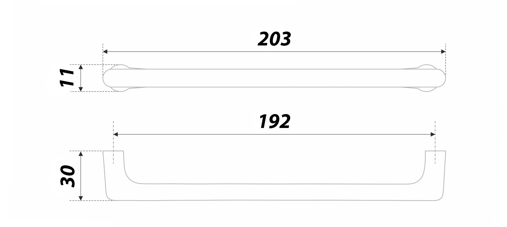 Мебельная ручка OLAV RS290BAF.4/192