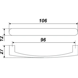 Мебельная ручка RS815SC.4/96
