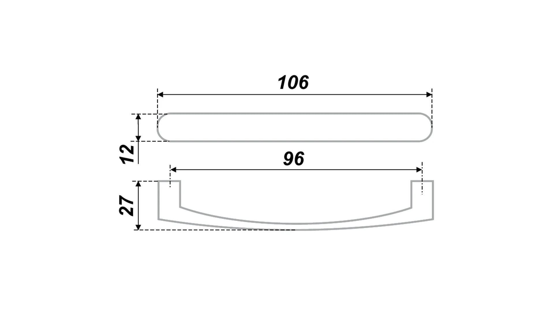 Мебельная ручка RS815SC.4/96