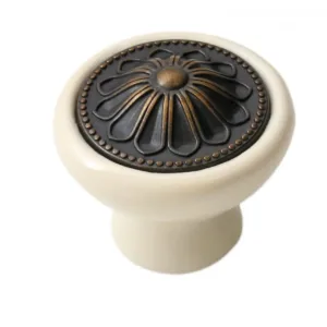 Мебельная ручка CERAMICA RC107AB.4/W