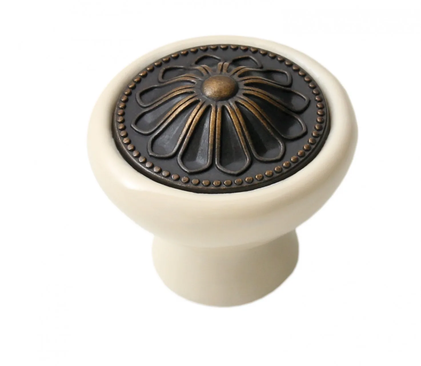 Мебельная ручка CERAMICA RC107AB.4/W