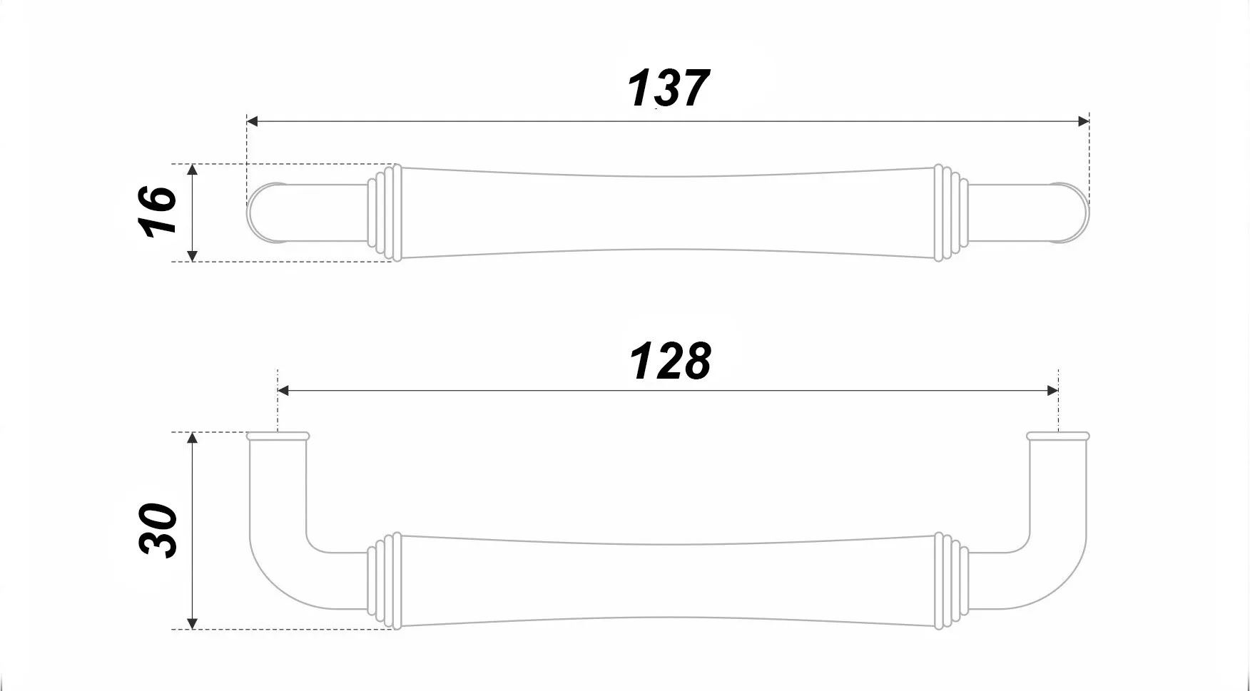 Мебельная ручка MASTER RS446ABL.4/128