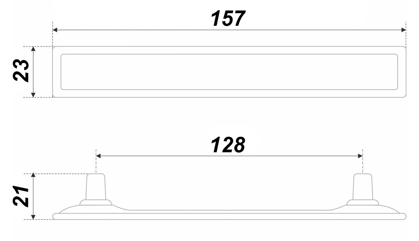 Мебельная ручка TOTEM RS123BAZ.4/128/W