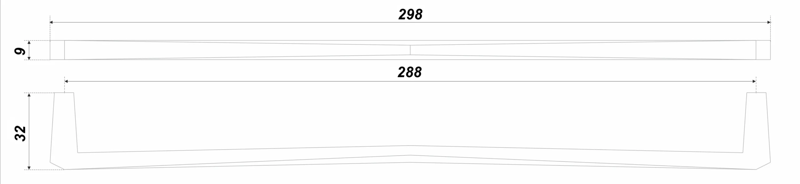 Мебельная ручка STAR RS323CP.5/288