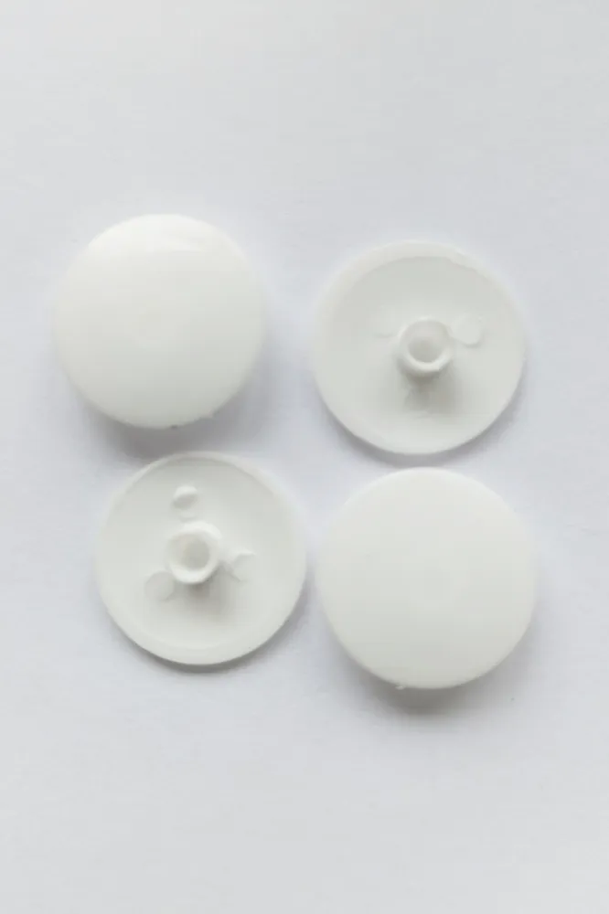 Заглушка под евровинт (конфирмат) пластиковая 100 шт белый