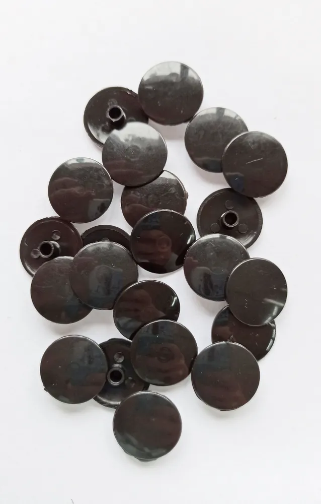 Заглушка под евровинт (конфирмат) пластиковая 100 шт черный