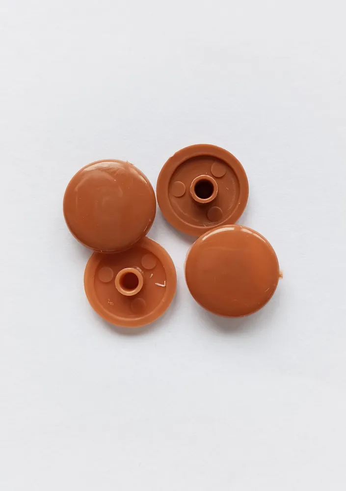 Заглушка под евровинт (конфирмат) пластиковая 100 шт светло-коричневый