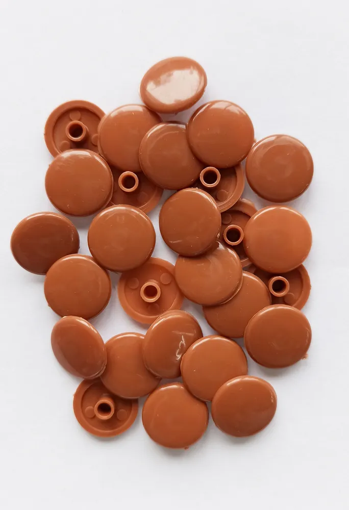 Заглушка под евровинт (конфирмат) пластиковая 100 шт светло-коричневый