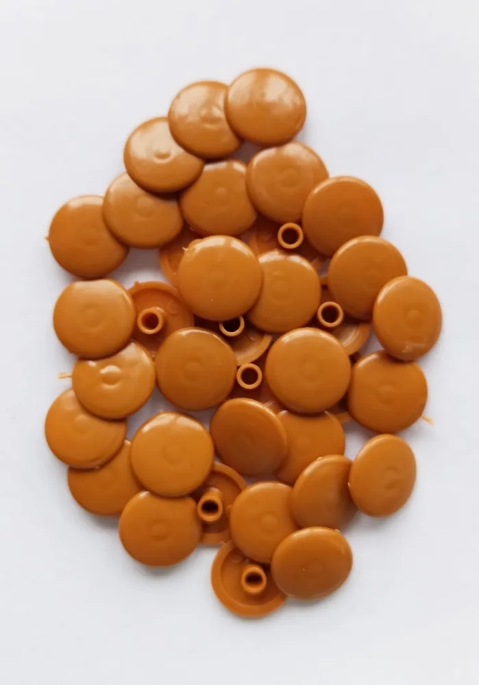 Заглушка под евровинт (конфирмат) пластиковая 100 шт вишня