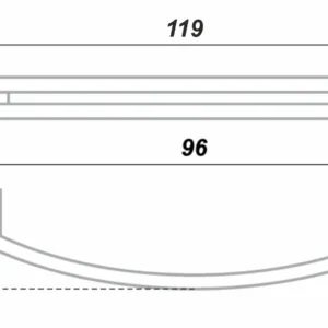 Мебельная ручка RS217CP.3/96