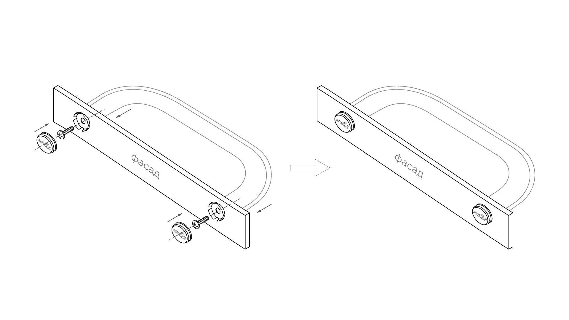 Декоративные заглушки для винтов RZ001AB