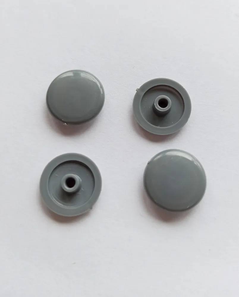 Заглушка под евровинт (конфирмат) пластиковая 100 шт металлик