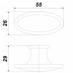 Мебельная ручка CANDY RC109CP.4/W