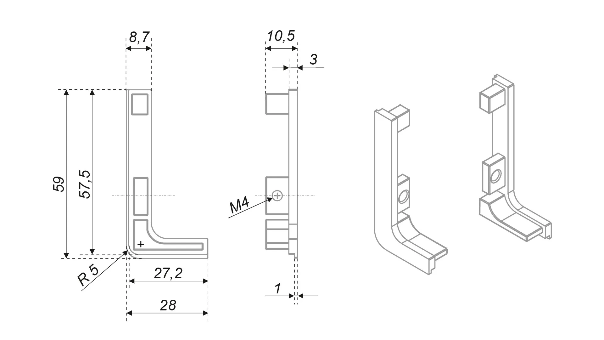 Заглушки GOLA BALANCE RZ051.01GR