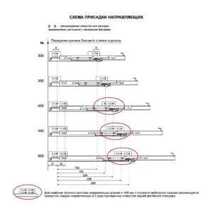 Направляющие скрытого монтажа В-Slide DB7772Zn/300