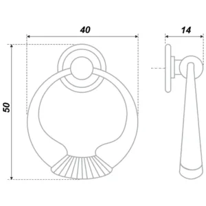 Мебельная ручка RC032AB.4