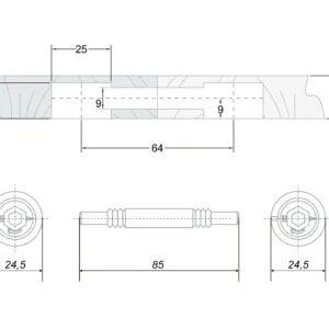 Стяжка B-fix ST11/01/5/Zn/01
