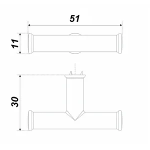 Мебельная ручка TESLA RC503AC.1