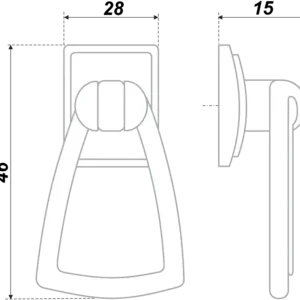 Мебельная ручка RC054AB.3