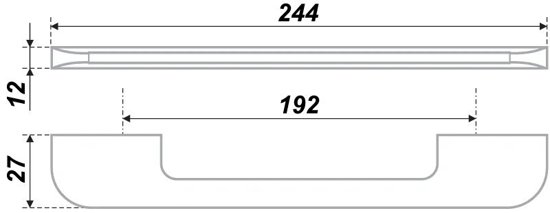 Мебельная ручка RS257SC.4/192